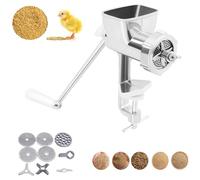 Manual Animal Feed Food Pellet Machine, Birds Fishing Chicken Bait Granulator, Birds Fishing Chicken Bait Granulator with 1.5/2/ 2.5/3/ 8mm Molds for Domestic/Commercial Use