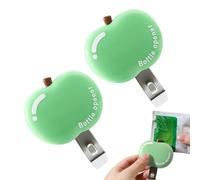 Manual Beer Opener - Magnetic Non-Slip Handle, Drinks Bottle Opener for Kitchen, Double-Function Pop Top, Portable Bar Tool with Built-In Neodymium Magnet, Grip Accessory for Opening and Serving