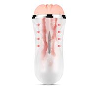 Manual, blanco para uso doméstico, regalo de masajeador portátil, regalo de cumpleaños para novio, juguete (Rosa)