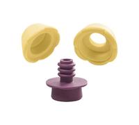 Manual Bottle Opener - Silicone Twist Cap Lid Remover Tool, Built-In Stopper Grip | Rotating Jar and Bottle Opening Gadget for Kitchen Restaurant Camping Travel Picnic Use
