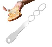 Manual Butter Churner, Stainless Steel Kitchen, 11,42 x 2,36 pulgadas, Natural Butter Blender Tool, Ergonómico Handle Mixer for Thick Batter, Sauce, and Yogurt Mixing, Multicolor