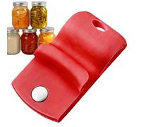 Manual Canning Jar Opener - Magnetic Lid Lifter & Remover Gadget | Red Jar Top Opener For Wide & Regular Mouth Pickling, Home Food Storage For Seniors And Elderly