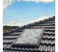 Manual Claraboya Techo, Tragaluz De Tejado para Techo De La Casa/Sala De Sol/áTico/SóTano IluminacióN Del DíA, Ventana Techo con Doble Vidrio Templado y AleacióN De Aluminio Marco