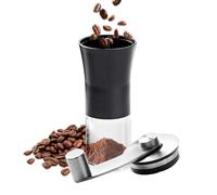 Manual Coffee Grinder, Stainless Steel Hand Coffee Mill, Portable Coffee Bean Grinder, Adjustable Coffee and Pepper Grinder for Fresh Grounds, Compact Grain and Nut Grinder for Home Use