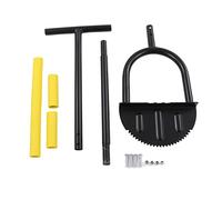 Manual Cordeador de césped Estructura de acero Sierra Hoja de dientes T Herramienta de recortes de jardín de huerto de hojas de hojas