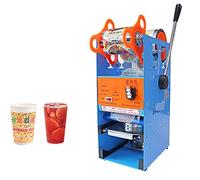 Manual Cup Sealing Machine,330W Electric Boba Bubble Milk Coffee Cup Sealer, Soybean Milk Sealing Machine For Fast Food Restaurant Height 18 Cm,300-500 Cup/H, LJJY-KK