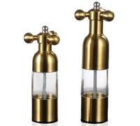 Manual de amoladora de sal y pimienta de 2 piezas de sal de y pimienta ajustable con una grosería personalizable fácil de usar agitadores para cocinas restaurantes agitadores