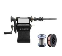 Manual de bobina de doble propósito, máquina de carnicería de bobina de mano con conteo 0-99999, mostrador de manualidad a mano, mango ergonómico para espirales, motor, cinta de cinta