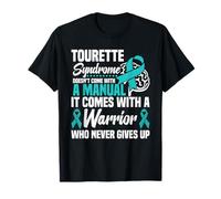 Manual de concienciación de Tourette Cinta verde azulado Síndrome de Tourette Camiseta