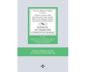Manual de Derecho Constitucional: Vol. I: Constitución y fuentes del Derecho. Derecho Constitucional Europeo. Tribunal Constitucional. Estado ... Biblioteca Universitaria de Editorial Tecnos)