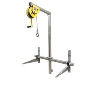 Manual de instalación de unidad externa de aire acondicionado, herramienta de elevación plegable de 1 a 3 HP con cabrestante de 20 m y soporte, equipo de desmontaje para una configuración eficiente