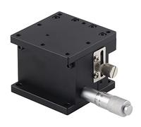 Manual de Klanata Z Etapa lineal Z, Tabla de portaobjetos de cojinete de ajuste fino micrómetro, Roller cruzado de precisión Z-Eje Lineal Posición Lineal Etapa 2.4 * 2.4in, para