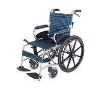 Manual de silla de ruedas, Scooter para personas mayores discapacitadas de aleación de aluminio ligero plegable con neumático inflable de freno, portátil