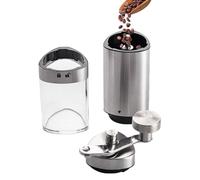 Manual de trituradora de café - Manual del molino de presa de café | Máquina de café de acero manual de acero portátil | Luz multifuncional para mujeres, hombres, adultos