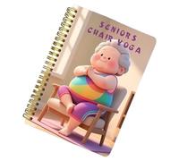 Manual de yoga en silla para personas mayores, entrenamiento de equilibrio completo, programa de 30 días, planificador de fitness, tabla de yoga en silla, mejora de la movilidad, para hombres y