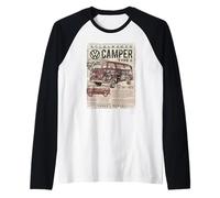 Manual del propietario de la caravana Volkswagen Type 2 Camiseta Manga Raglan