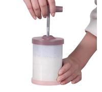 Manual del recipiente para nata montada - Mini dispensador de acero inoxidable, herramienta de cocción ergonómica ligera | de cocina multiusos para postres, bebidas, ensaladas, fácil y