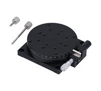 Manual Etapa lineal giratoria de 360 grados Rotación Tabla deslizante de aleación de aluminio de alta precisión con micrómetro para equipos ópticos Dispositivos de medición de