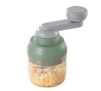 Manual Food Chopper - Hand Crank Garlic Mincer | Stainless Steel Veggie Dic