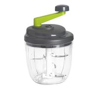 Manual Food Chopper - Hand Crank Vegetable Processor | Portable Onion Cutter & Garlic Crusher | For Salads, Nuts, & Pesto, Detachable Easy-Clean ABS Food Mincer For Kitchen Travel Camping