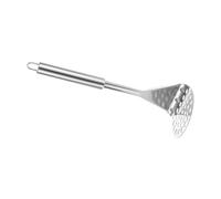 Manual Food Masher, Potato Masher, Stainless Steel Presser with Non-Slip Grip Handle for Baby Meal Sweet Potato Veggies Meat Home Kitchen, 10.24x3.27 Inches Silver, 1 Piece