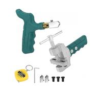 Manual Glass Cutters Tile Cutter Cutting Tools, 9-piece Diamond Glass Cutter Set Manual Tile Cutter Tools Kit for Mirrors, Windows And Pallets Cutting