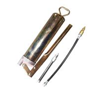 Manual Grease Filler Tool - High Pressure Automotive Lubrication Applicator | Grease Applicator Tool With Whip Hose For Technicians Construction Workers Equipment Mechanics