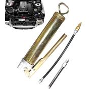 Manual Grease Filler Tool - High Pressure Automotive Lubrication Applicator | Grease Applicator Tool With Whip Hose For Technicians Construction Workers Equipment Mechanics