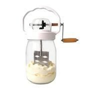 Manual Hand Mixer | 1500ML Butter Blender Tool | with Glass Bottle Hand Whisker | for, Pastry, Kids Food, Flour, Jam, Egg, Dough, Sauce, Pancake