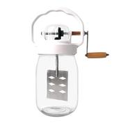 Manual Hand Mixer 1500ML Glass Bottle Egg Beater | Manual Butter Blender For Baking Pastry Kids Food Flour Jam Egg Dough Sauce Pancake Kitchen Mixing Tool