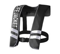 Manual-Inflatable Cooling Surfing Vest for Water Sports - Adjustable Comfortable Paddleboard Vest for Heat Relief and Beach Activities - Portable Surfing Safety Gear(Automatic Life Jacket - Black)