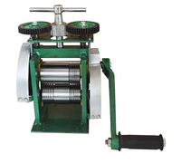 Manual Jewelry Rolling Mill Machine, Manual Combination Rolling Mill Wire Flat Metal Sheet Marking For Diy Jewelers Craft Professional (84Mm, Green), LJJY-KK