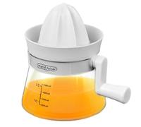 Manual Juicer, Clear Lemon Lime Squeezer, Hand Press Citrus Fruit Extractor for Grapefruit, Orange, Lemon Juice, Compact Size for Easy Use (6.5x5.12 inches)