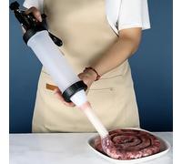Manual Máquina Salchichas Máquina De Relleno Salchichas Manual, Embutidor Casero, Jeringa For, Dispositivos Embutir, Herramientas Manuales Inyector Carne(500g)