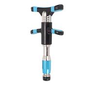 Manual Masajeador Quiropráctico, Herramienta de Ajuste de Columna con 10 Niveles de Fuerza, Alivio del Dolor Acero Inoxidable Columna Masajeador para Hogar Oficina(azul)