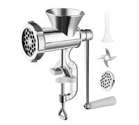 Manual Meat Grinder - Hand Meat Mincer Tool, Heavy Duty Food Chopper Machine, Dureble Kitchen Processing Equipment Device | Sausage Maker Attachment Kit, Home Cooking Preparation with Beef Grinding