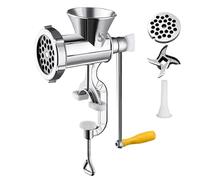 Manual Meat Mincer - Home Use Hand Food Grinder, Detachable Non-Slip Design | Heavy Duty Kitchen Accessory, Meat Processing Tool for Sausage, Burger, Minced Meats, Ergonomic Grip, Easy Cleaning