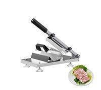 Manual Meat Slicer, Manual Meat Slicer Cold Meat Cutting Machine Adjustable Thickness 0.3-15Mm, Stainless Steel Meat Cleaver For Beef Mutton Roll Bacon Vegetable Hotpot Shabu Home Use, LJJY-KK