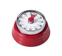 Manual Mechanical Timer - Wind Up Countdown Device | Audible Alert Tool with Strong Magnet Attachment, Time Management Aid For Kitchen Cooking, Classroom Study Accessory, Visual Reminder Clock
