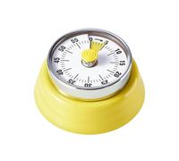 Manual Mechanical Timer - Wind Up Countdown Device | Audible Alert Tool with Strong Magnet Attachment, Time Management Aid For Kitchen Cooking, Classroom Study Accessory, Visual Reminder Clock