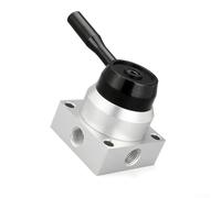 Manual neumático que invierte de la válvula K34R6-8 de tres posiciones de cuatro vías de mano para el control del cilindro de aire en líneas de producción