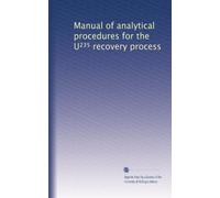 Manual of analytical procedures for the U²³? recovery process