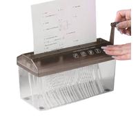 Manual Paper Shredder - Document Shredding Tool,Privacy Protection Document Cutter Hand Cranked, Stationery for Home Office School Apartment