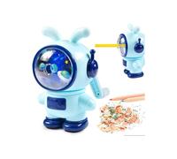 Manual pencil sharpener for children, pencil sharpener with hand crank, ideal for school, office, home and as a school gift