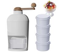 Manual Picadora De Hielo, Máquina Para Hacer Granizado, Trituradora De Hielo Manual, Picadora De Hielo Con Manivela, Máquina De Hielo Raspado Con Bandeja De Cubitos De Hielo Para Batidos Caseros