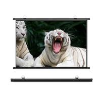 Manual Plegable Pantalla Proyector, Enrollable, Formatos 4:3 , 16:9, Pantalla De Proyección Montaje En Pared O Techo Para Cine En Casa Oficina Interior Y Exterior, 30" , 40" , 50" , 60" , 72"(16:9,50"