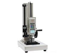 Manual Push Pull Test Stand, Digital Force Gauge 500N Push Pull Gauge with Force Gauge, Wheel-Operated, Stroke 200mm, with Digital Ruler, USB Data Output, for Lab Tension Tests