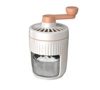 Manual Rotary Portable Ice Crusher Shaved Ice Machine with Ice Trays Hand-Cranked Ice Crusher Drinks Chopper Stirrer,B