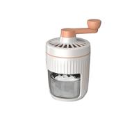 Manual Rotary Portable Ice Crusher Shaved Ice Machine with Ice Trays Hand-Cranked Ice Crusher Drinks Chopper Stirrer,B