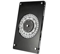 Manual Rotating Perpetual Calendar,Creativity Desktop Perpetual Calendar,Display Date/Month/Day,Acrylic Material,for Home Office Desk Decor(Black)